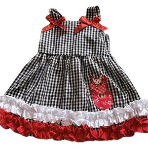 ❌SOLD❌Chicken Farm Country Gingham Dress for Toddler Girl